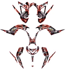 Fits Yamaha Raptor 700R Graphics Kit 2013 TO 2024 decal KIT stickers