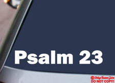PSALM 23 Vinyl Decal Sticker Car Window Wall Bumper God Jesus Bible Verse Quote