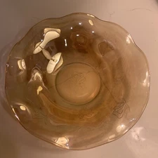 Jeanette marigold, floragold louisa ruffled edge bowl 10"