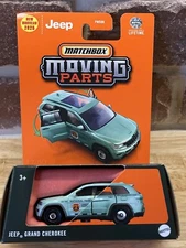 Matchbox Moving Parts 1/64 National Parks Forest Ranger JEEP Green Factory New