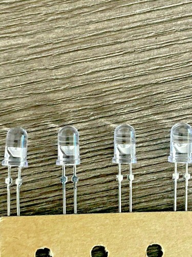 HEWLETT PACKARD CYAN SUPER BRIGHT HIGH INTENSITY CLEAR DOME LED NEW 5MM QTY 50 - Picture 3 of 3
