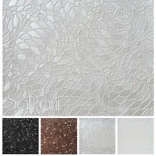 Tessuto Ecopelle Finta Pelle Tappezzeria Rivestimento Divano Foglie Lucide 50CM