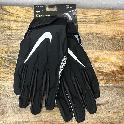 Nike Superbad Magnigrip Football Gloves Mens Size 3XL Black/White  CJ9339-091