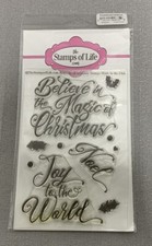 The Stamps of Life Flourishes 4 Christmas Stamp Set Made In USA