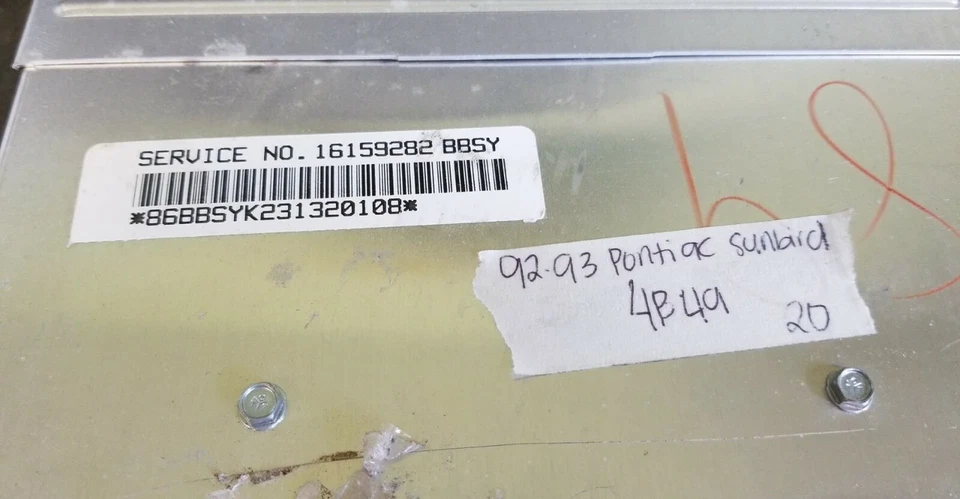 16159282 Pontiac Sunbird 1992-1993 ecm ecu computer - Image 3 of 4