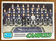 1977-78 O-Pee-Chee OPC Hockey - #87 Vancouver Canucks Team Checklist