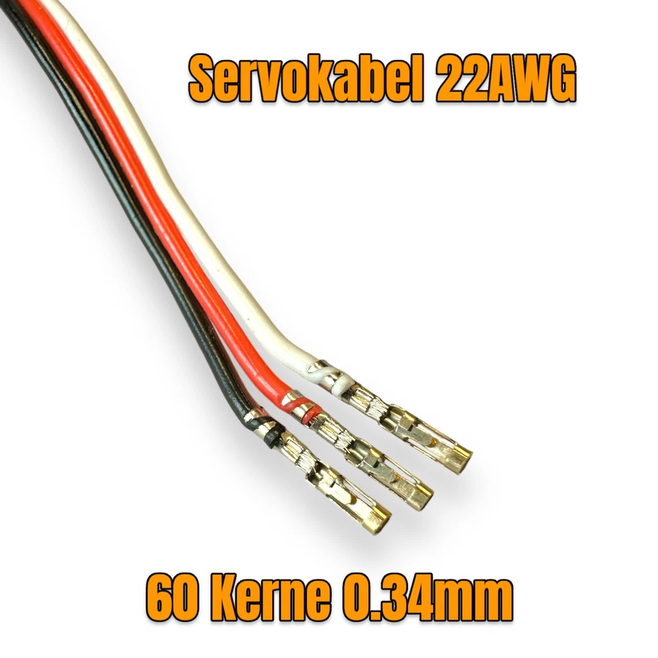 ✅ 3 Stück Servo Y Kabel Verlängerungskabel 15cm Servokabel Futaba Robbe Stecker - Bild 3 von 4