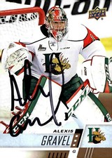 Alexis Gravel - Signed 2017-18 Upper Deck CHL Card #222
