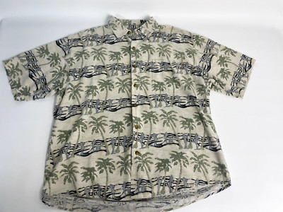 Summa Hawaiian Shirt Short Sleeve Button Down Silk Blend Mens Size X-Large XL