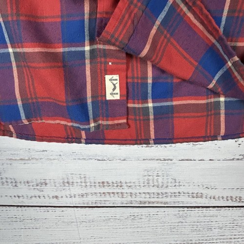 Camisa Capa Marina Para Hombres Grande Ligera Franela Rojo Azul Cuadros Informal Exterior - Imagen 6 de 12