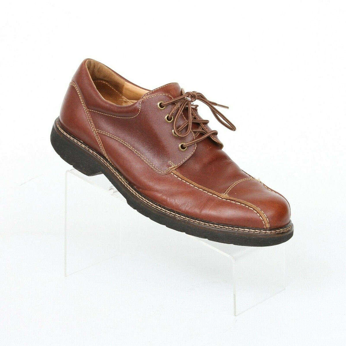 Johnston & Murphy Brown Leather Bicycle Toe Lace Up Oxford 