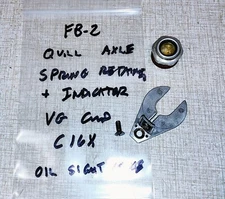 Emco FB-2 Mill Drill VMA Parts: Sight Gauge & Quill Arbor Spring Retainer C16X
