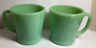 Fire King Jadeite Mugs 2 D Handle Early 1948-1950 Oven Fire-King Ware