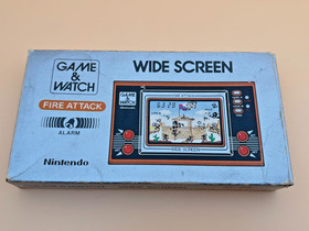 Vintage 1982 Nintendo Game & Watch Fire Attack ID-29 Wide Screen CIB Excellent