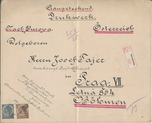 INDONESIA Nederlansch Indie Dutch East Indies 1909? BUITENZORG Bogor to Czechia