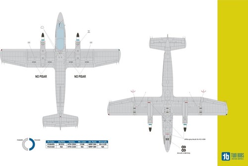 FMA IA-58 Pucarà. 1/48 Two Bobs Decal TWB-48273 + Omaggio - Foto 5 di 6