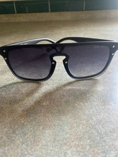 Louis Vuitton Black Monogram Shield Sunglasses LV2330 Black Used No Box