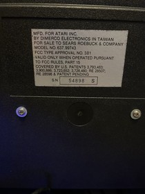 Sears Tele-Games Atari 2600, Console & Controllers And Several Games. PAC-man Jr