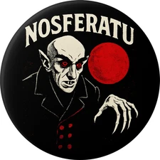 Magnet - Nosferatu Count Orlok Classic Horror Vampire Red Moon Art Gift 2.25"