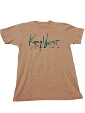 SUPREME Key West FL Seafoam Pink Graphic Tourist T-Shirt Mens Sz M Made In USA