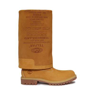 Telfar x Timberland Mid Pull on Boot - Wheat (Men's sizing) | eBay