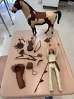 Vintage Marx Johnny West Best of the West Geronimo & Pinto Figures in Box