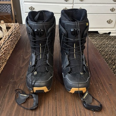 Salomon Men s Dialogue Custom Fit PERF WIDE USA Size 9.5 Snowboard Boots 27.5 CM