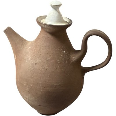 Vintage Danish Ditlev Clay Pottery Teapot Coffeepot Mid-Century Denmark Danmark