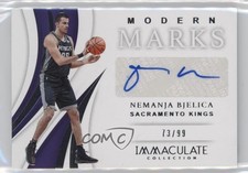 2018-19 Panini Immaculate Modern Marks 73/99 Nemanja Bjelica #MM-NBJ Auto nd3