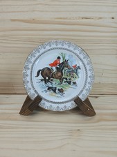 Gainsborough plate with hunting scene. bone china. 101326 sh8