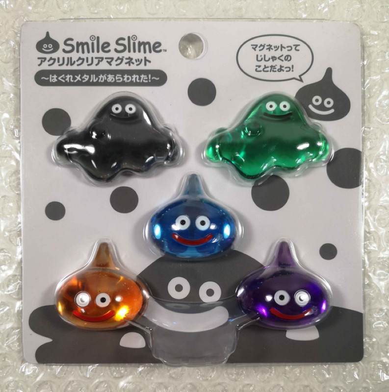 Magnet Dragon Quest Liquid Metal Slime aimant frigo collection Square Enix japon lot 5