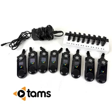Lot of 8 - Vocera B300n Communication Badges w/ Batteries & Charging Dock