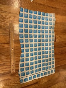 LARGE USED SQUARE INTEX POOL LINER PATCH - MEASURES ABOUT 11 INCHES BY 20 INCHES