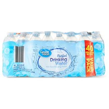 Great Value Purified Drinking Water, 16.9 Fl. Oz., 40 Count