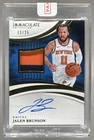 Jalen Brunson 2024 Panini Immaculate GU 3 Color Patch Auto 12/25