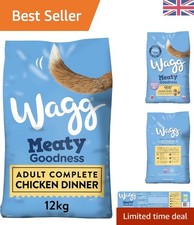 Meaty Goodness Chicken Dinner 12kg - High Protein Adult Dog Food Made in the UK 1.58 per kilo