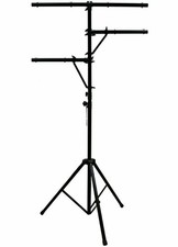 MR DJ LS-360 Heavy-Duty Portable DJ Light Stand w/ Two Fixture Arms T-Bar