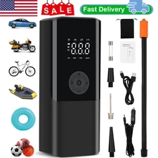 150 PSI Air Compressor Tire Inflator Air Pump Fits Car Moto Bike Tires Portable