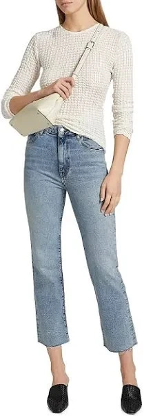 NEW Frame The Ruler Crop High Rise Straight LEG Jeans INDIO SIZE 26/100%AUTHENTI - Image 3 of 4