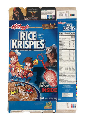 2006 Pirates of the Caribbean Promotion Kellogg's Rice Krispies Cereal Box