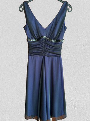Yessica - Abendkleid Pailletten schwarz Gr.38