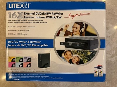 Liteon External DVD/CD Rewritable Drive SHM-165P6SX 