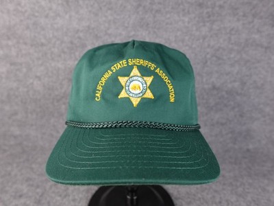 Nissin California State Sheriff's Association Badge Leather Strapback Rope Hat