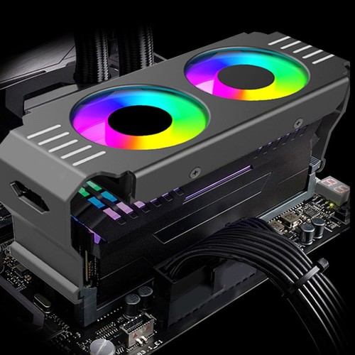 Boîtier PC - Module mémoire refroidisseur ARGB DDR3 à DDR5 5V 3 broches PWM 4 pôles6307 - Photo 6/9