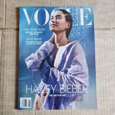 VOGUE Magazine Cover Hailey Bieber (Summer USA 2025) Authentic Copy