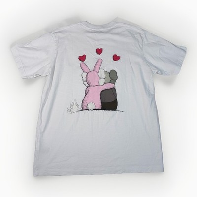 Official KAWS x Andy Warhol Uniqlo White Double Sided Graphic T Shirt Size M