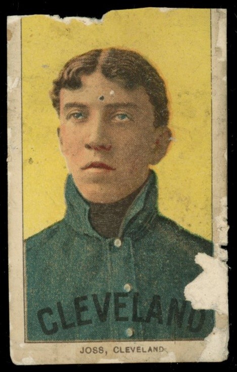 1909-11 T206 ~ SOVEREIGN 350 ~ Addie Joss HOF PORTRAIT Cleveland Naps TRIMMED