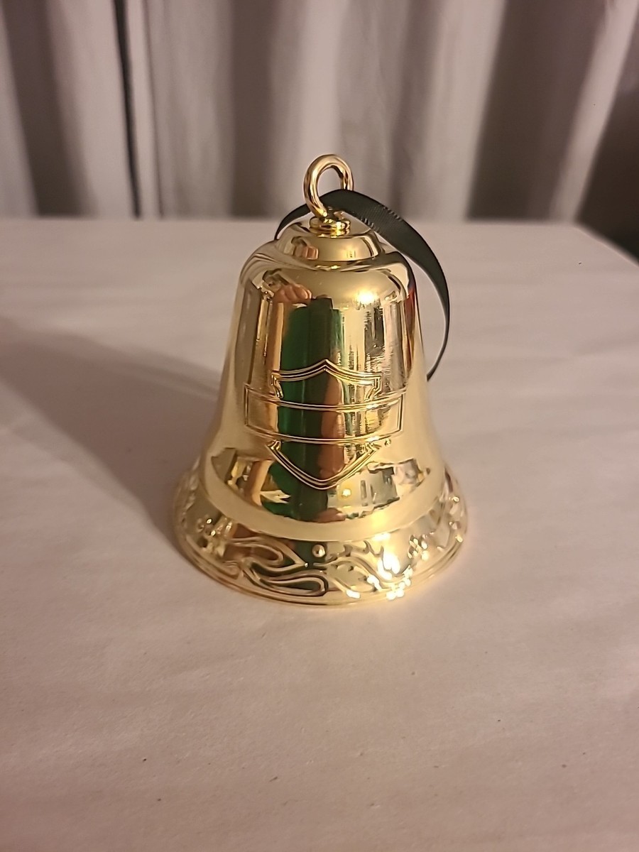 アクセサリー Bell Harley-Davidson 2020 Dated Gold Metal Functional Bell Ornament HDX