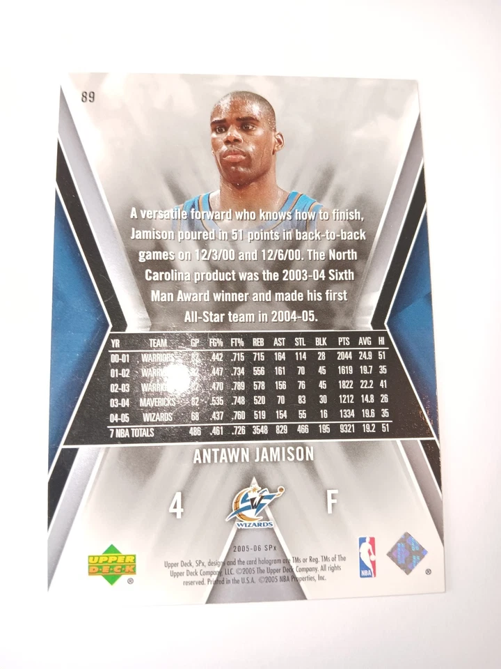 2005-06 SPx #89 Antawn Jamison - Washington Wizards - Image 2 of 2