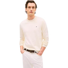 Tommy Hilfiger Men's Solid Crewneck Pullover Sweater Calico L - NEW